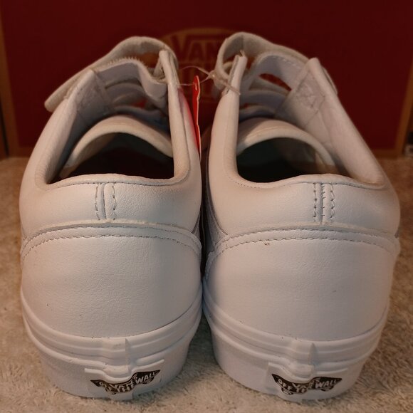 Vans Men's 5.5/Women's 7 Leather V True White Skate Shoes VN0A3D29L3H - Picture 8 of 12